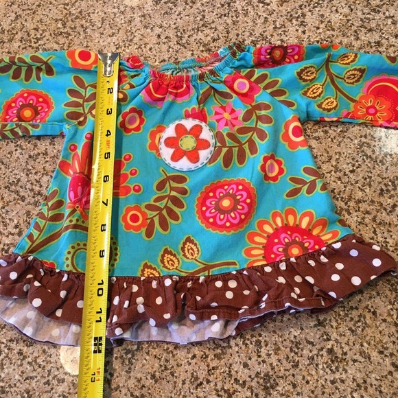 Baxter & Beatrice Size 18 Months Girls Multicolor Fall Floral Long Sleeve Top - Picture 7 of 12